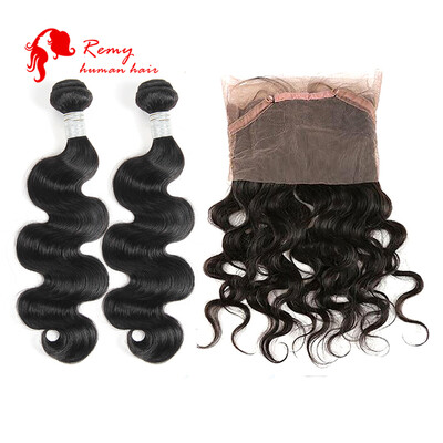 

CZ Hair 360 Frontal With Bundles Body Wave Brazilian Hair 2 Bundles With Closure 360 Frontal With Bundles