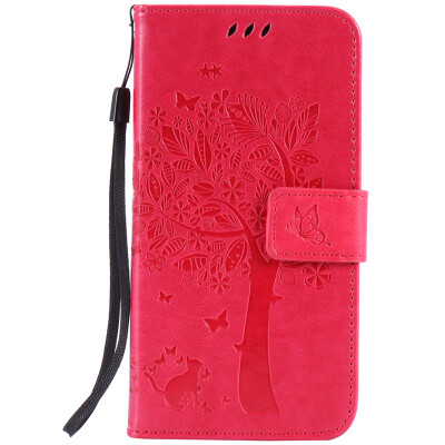 

Rose Tree Design Кожа PU откидной крышки Кошелек Карты Держатель чехол для HUAWEI Y6