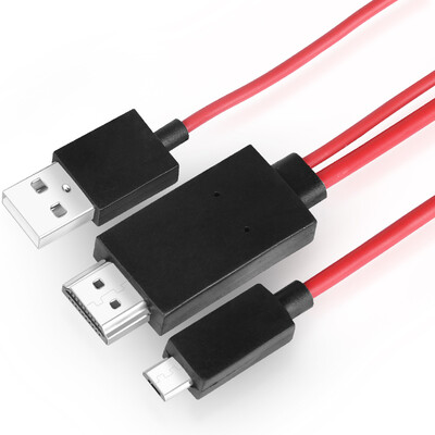 

Ferguson cabos F004502 mhl turn hdmi line adapter Andrews phone micro usb connected TV HD line car adapter cable Samsung dedicated 2 meters