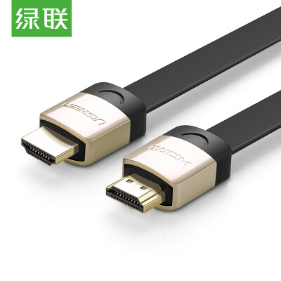 

Green UGREEN HDMI cable 2K 4K digital HD cable version 20 3D flat line laptop TV monitor line video cable 3 meters 10262