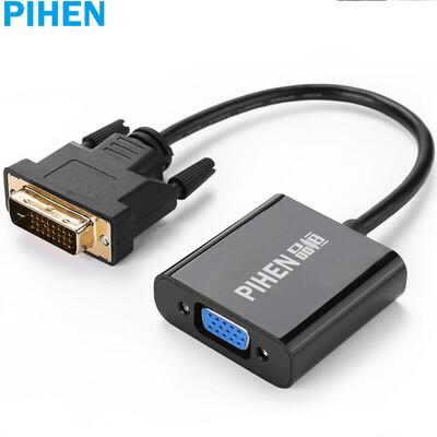 

PIHEN PH-ZHX006 DVI-VGA-конвертер DVI24 + 1 в VGA-кабель Отображение подключения к компьютеру Раздельный адаптер для видеокабелей Подключение к телевизору / проектор