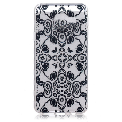 

Black flowers Pattern Soft Thin TPU Rubber Silicone Gel Case Cover for SAMSUNG Galaxy A3 2016A310