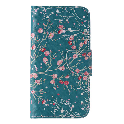 

Blue Apricot Tree Design PU Leather Flip Cover Wallet Card Holder Case for SAMSUNG S7EDGE