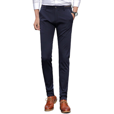 

GLO-STORY Business Casual Pants Мужская мода Slim Pants LXK71089 Sapphire 33