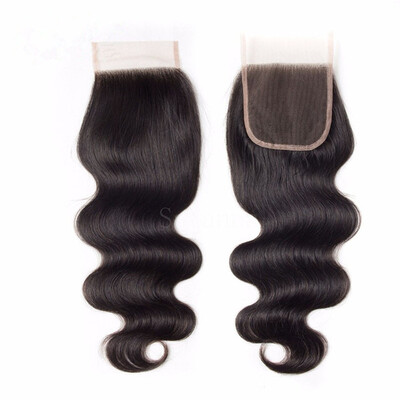 

Cheap Good Quality 44 Lace Closure With Baby Hair 44 Lace Closure Bleached Knots Body Wave Free Part Closures