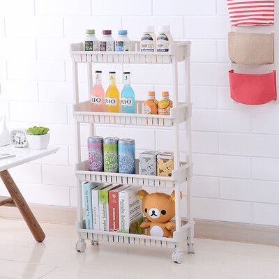 

Shuangqing ShuangQing bathroom shelf desktop storage storage rack floor gap frame 2 layer 7065