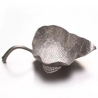 

Ремесленное листьев Shaped чистого олова Silver Metal Mesh рассыпной чай Сетчатый фильтр