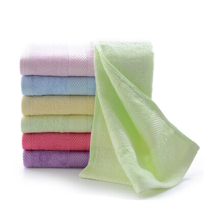 

Bamboo bamboo fiber towel soft absorbent bamboo charcoal face wash towel pattern green
