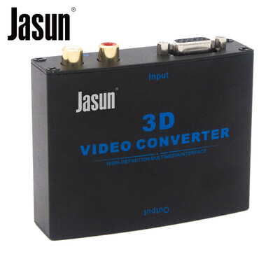 

JASUN VGA to HDMI High Definition Converter Cool Black Metal Case with Audio Transfer Support 1080P 3D HDCP VGA Converter JS-060