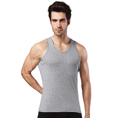 

Heng Yuan Xiang ZC-303 Men's Vest Cotton Seal Gray Men's tight-fitting short-sleeved sweater sweater sports hurdles underwear Men's Slim-type elastic primer shirt 170/95 L