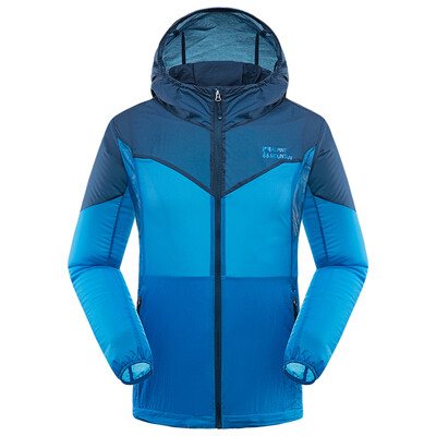 

Elmont ALPINT MOUNTAIN outdoor skin clothing spring and summer men and women outdoor windbreaker wind and light Jingdong self 650-103 male possession of blue XXL