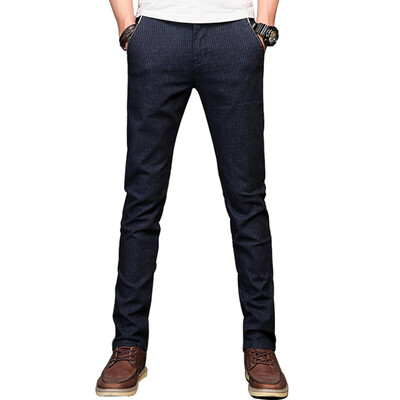 

GLO-STORY Вскользь брюки Мужчины Комфортные брюки моды Slim Slim Pants LXK71097 Blue 31