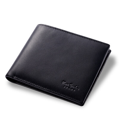 

Pierre cardin wallet new cross section men short paragraph first layer cowhide wallet European and American business tide gift box JFA509291A black