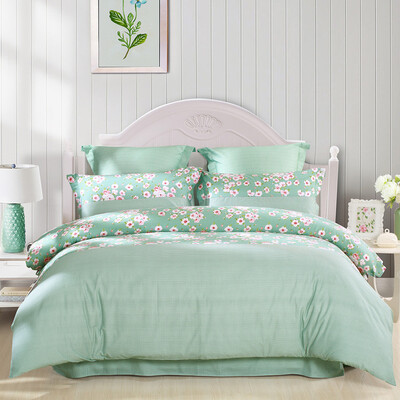 

Mercury Home Textiles Brisbane Bedding Four-piece Cotton Cotton Twill Print Quilt Bedding Elegant Fragrance Double 15m Bed