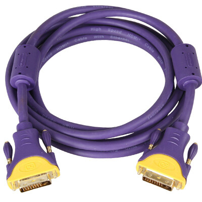 

CHOSEAL QS5202T2 DVI 24 1 gold-plated terminal dual DVI interface computer TV projector dedicated high-definition video cable 2 meters