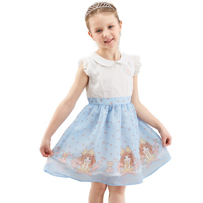 

Fliesa DEESHA girls dress dress Korean yarn dress 911721423 light blue 120