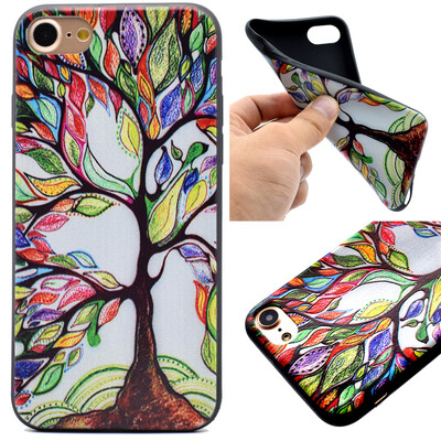 

Life tree Pattern Soft Thin TPU Rubber Silicone Gel Case Cover for IPHONE 7 Plus