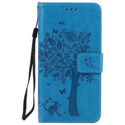 

Blue Tree Design PU кожа флип Обложка Кошелек Карты Держатель чехол для SONY M5