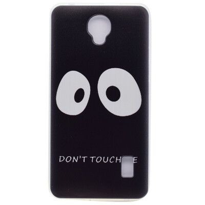 

Do not touch me Pattern Soft Thin TPU Rubber Silicone Gel Case Cover for Huawei Y635