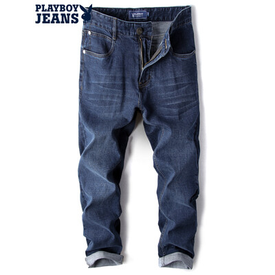 

Playboy PLAYBOYJEANS Джинсы мужские Slim Leisure Water Wash прямые брюки молодежные корейские мужские брюки PB5114219 19 темные синие 34