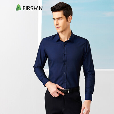 

Shanshan FIRS Men&39s Plain Long Sleeve Shirt HCB1141-6 Cangqing 42