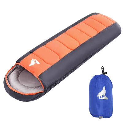 

BeiJiLang cotton sleeping bag outdoor camping adult sleeping bag light cotton lunar sleeping bag 1.8kg orange 028