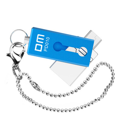 

DM PD010 (Beckham) OTG мобильный телефон U диск 16GB вращающийся USB и MICRO USB двойной разъем компьютер Универсальный (синий)