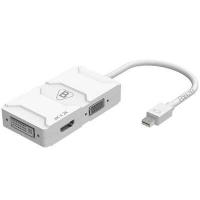 

BIAZE Mini DP to VGA / HDMI / DVI три-в-одном конвертер 4K Mini Displayport молниеносный адаптер для интерфейса Macbook доступ к телевизору ZH8-4K