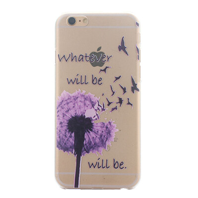

Purple Dandelion Pattern Soft Thin TPU Rubber Silicone Gel Case Cover for IPHONE 6 Plus6S Plus