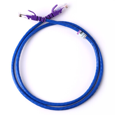 

AMPC AMCOM AMCAT5E0830 PU Engineering Grade Network Jumper Ultra Category 5 Cable Pure Copper 8 Core Oxygen Free Copper Crystal Head Cable 3 m Purple Sheath