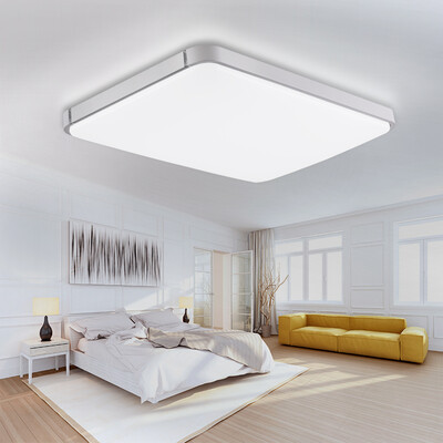 

NVC Ceiling Lamps Living Room Lamps Bedroom Lamps led lamps Modern Simple Fashion Apple Light Rectangular Monochromatic Silver 72W 6500K