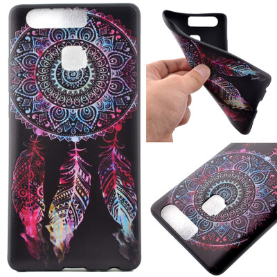 

Dreamcatcher Pattern Мягкий тонкий ТПУ резиновый силиконовый гель Дело Чехол для HUAWEI P9