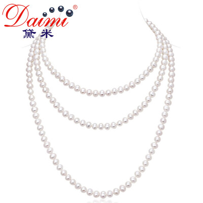 

Demi jewelry love light freshwater pearl sweater chain long necklace 7-8mm160cm