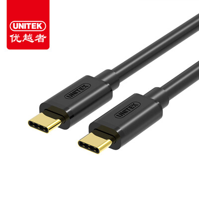 

(UNITEK) Y-C477BBK USB3.1type-c к кабелю для кабеля передачи данных Type-C 1 метр черный 12-дюймовый MacBook music / плюс кабель для мобильного телефона