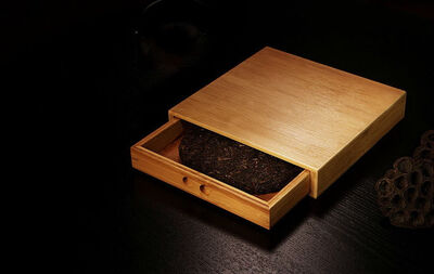 

Bamboo Puer Tea Cake Storage Box & Loose Tea Inspection Breaking Tray 25x24CM