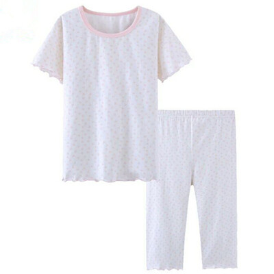 

KIDS MAM & DAD) children's underwear set baby little girl home service girls pajamas pajamas 86207 white 110