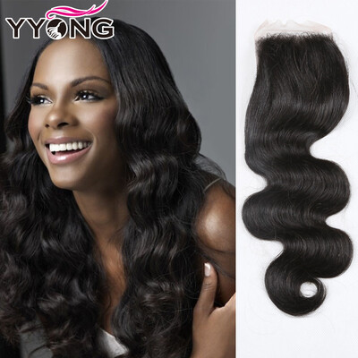 

YYONG Природные Виргинские перуанские волосы Закрытие YYONG Virgin Hair Перуанские волосы Закрытие 3 части Человеческие волосы Закрытие Бесплатная доставка