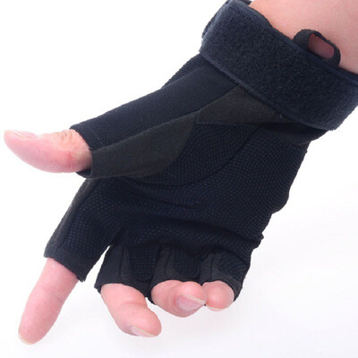 

Shang Long Black Hawk Tactical Half-pointed Glove Sandy Hawk Military Fitness Riding Gloves Anti-skid Anti-cutting Men&39s Fighting Gloves Outdoor Leisure Black AH59