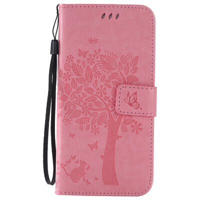 

Pink Tree Design PU кожа флип крышку кошелек карты держатель чехол для SAMSUNG S7EDGE