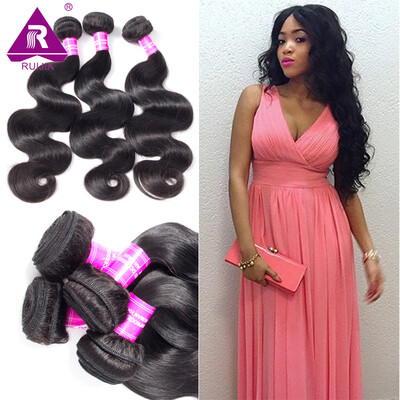 

8A Grade Brazilian Virgin Hair Body Wave 3 Bundles RUIJIA Hair Brazilian Body Wave Unprocessed Brazilian Hair Weave Bundles
