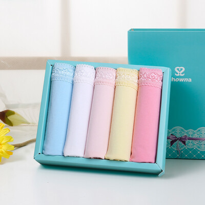 

Playa Ladies Underwear Cotton 5 Gift Boxes Seamless Sexy Lingerie Lumbar Lace Triangle Underwear Female SN60030-5 S Code