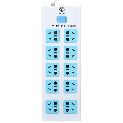 

Green Austrian LVAO GY-811 10-bit 29 m total control switch overload protection Power converter socket plug plug