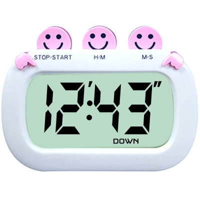 

HAPTIME YGH523 Learn Reminder Kitchen Timer Clock Countdown Alarm Pink Upgraded