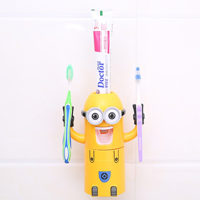 

BZN Toothpaste Dispenser Automatic Toothpaste Squeezer Toothbrush Holder