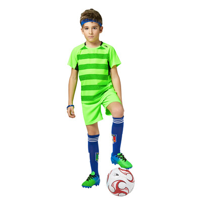 

Anta (ANTA) children's clothing boy soccer game set children's sports leisure two-piece suit 35724201 kiwi green 165