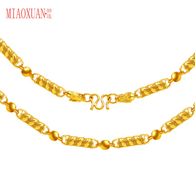

Miaojiao jewelry Ssangyong guardian men plated gold necklace