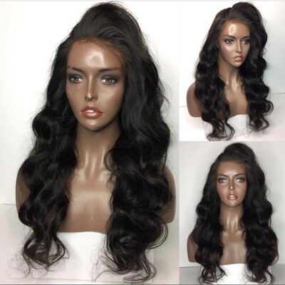 

2017 Lace Front Human Hair Wigs For Black Women Peruvian Body Wave Full Lace Human Hair Wigs With Baby Hair Glueless Full Lace Wig