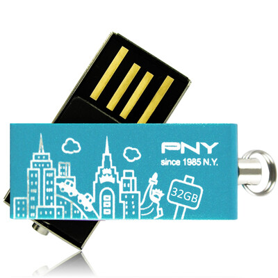 

PNY U disk twin plate 32G sky blue