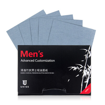 

Ukiss Bamboo Charcoal Mens Oil-absorbing Face Paper 100 Pieces