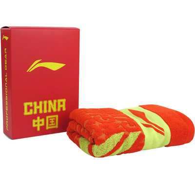 

Ли Нин (LI-NING) Национальная команда бадминтона Бег Фитнес-спорт Спортивное полотенце Мягкое сосание AMJJ012-1 Красный